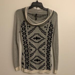 ABS LUTELY grey, black and white sweater